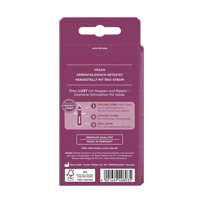 Preservativos Ritex Lust