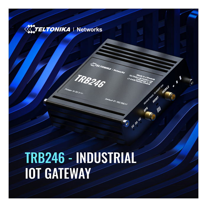 Teltonika TRB246 Gateway LTE Cat 4, Router Industrial para Conectividad Móvil de Alta Fiabilidad