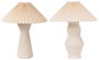 DKD Home Decor Lámpara de Sobremesa de Cerámica Crudo