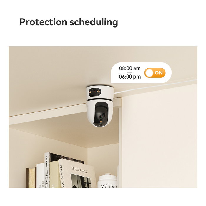 Imou Ranger Dual Pro Cámara de Seguridad IP Interior 6MP, PTZ 360°, Seguimiento Automático, Visión Nocturna, Wifi y Cable, Blanco