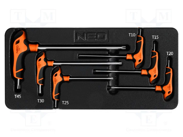 NEO TOOLS Kit de llaves Torx® de 6 piezas (TX10-TX45) NEO TOOLS Kit de llaves Torx® de 6 piezas (TX10-TX45)