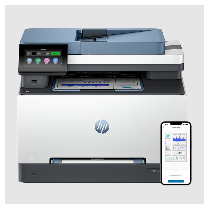 HP LaserJet PRO MFP 3302sdwg Impresora Multifunción 3 en 1 Color A4 LAN WiFi ADF Duplex