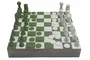 DKD Home Decor Juego de Ajedrez de Mango y Resina Lacado Verde Menta