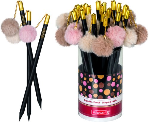 Lapiz De Grafito Brunnen Fun Pompon Hb Surtido Expositor De 24 (3 Col.) Lapiz De Grafito Brunnen Fun Pompon Hb Surtido Expositor De 24 (3 Col.)