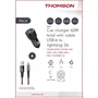 Thomson THO3513767400015 Pack Cargador Coche 60W + Cable USB-A a L 3A