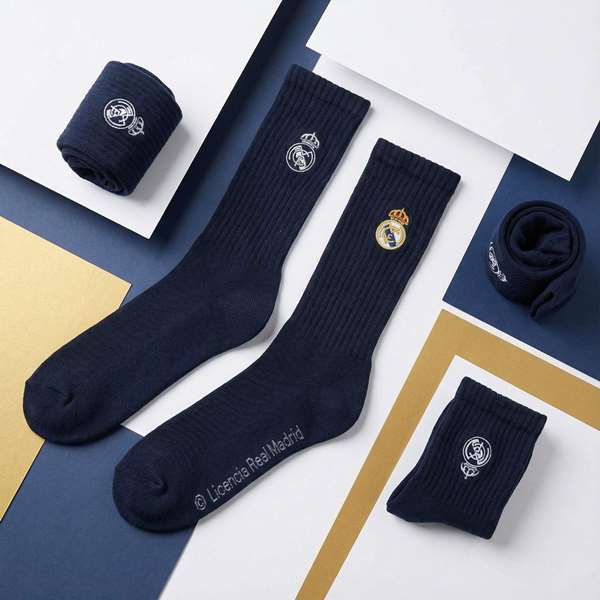 Cerdá Pack Calcetines Real Madrid x2 - Dark Blue, Talla Única 35-38 (9.0 x 22.0 x 4.0 cm)