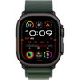 Apple Watch Ultra 2 GPS + Cellular 49mm Caja de Titanio Negro con Alpine Loop Verde Oscuro - Talla S - Reloj Inteligente con watchOS 11, 64GB, Resistencia IP6X y MIL-STD-810H
