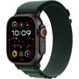 Apple Watch Ultra 2 GPS + Cellular 49mm Caja de Titanio Negro con Alpine Loop Verde Oscuro - Talla S - Reloj Inteligente con watchOS 11, 64GB, Resistencia IP6X y MIL-STD-810H