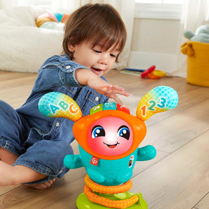 Fisher-Price Boti Robotito Saltarín Hjp99 - Juguete musical interactivo con luces y sonidos +9 meses Fisher-Price Boti Robotito Saltarín Hjp99 - Juguete musical interactivo con luces y sonidos +9 meses