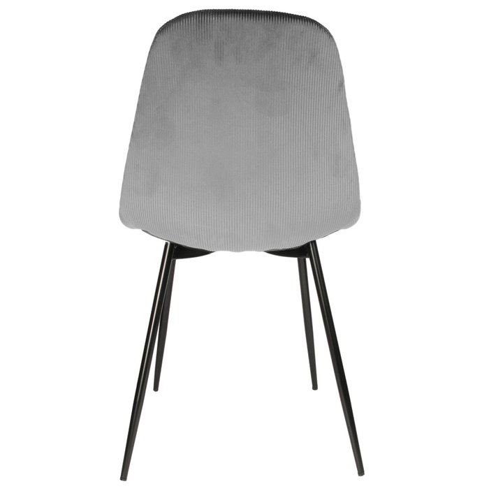 Home Deco Factory Silla Terciopelo Gris Giulia Colección Lounge