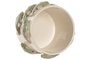 DKD Home Decor Macetero Mediterraneo Blanco Verde Ceramica 18.5 x 14 x 18.5 cm