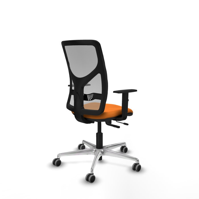 PIQUERAS Y CRESPO Silla de oficina Motilla Naranja y Gris PIQUERAS Y CRESPO Silla de oficina Motilla Naranja y Gris