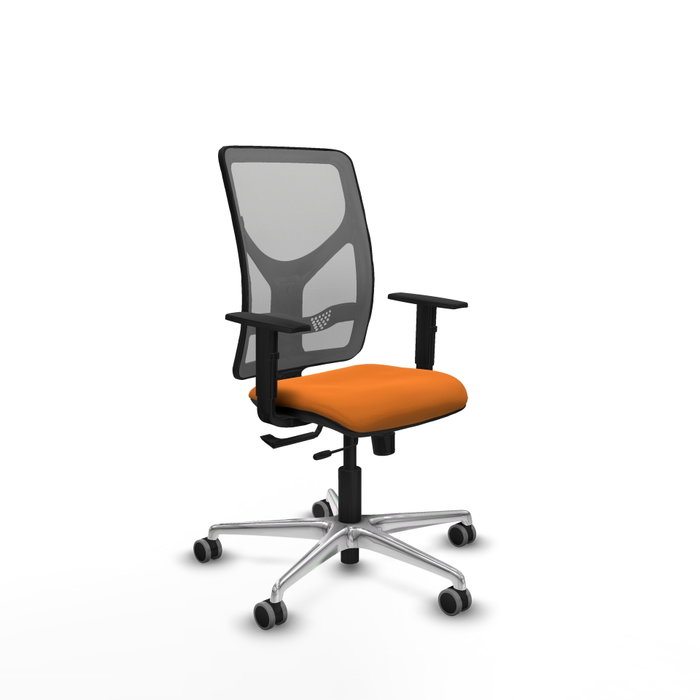 PIQUERAS Y CRESPO Silla de oficina Motilla Naranja y Gris PIQUERAS Y CRESPO Silla de oficina Motilla Naranja y Gris