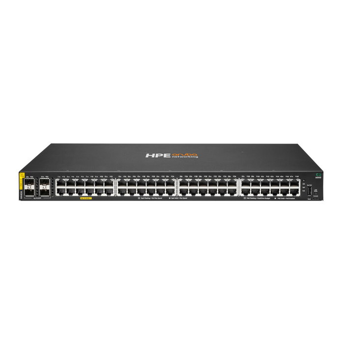 HP Enterprise HPE Aruba Networking CX 6000 48p 10M/100M/1G Class4 PoE 4p SFP 1G 370W Switch