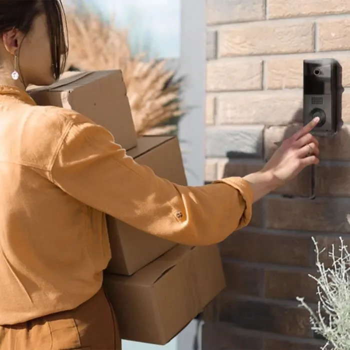 Scs Sentinel SCS3701085207151 Videoportero con Conexión por Cable, Visión Nocturna, Negro