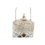 DKD Home Decor Farola de Metal y Cristal 9x9x14,5 Blanco Envejecido