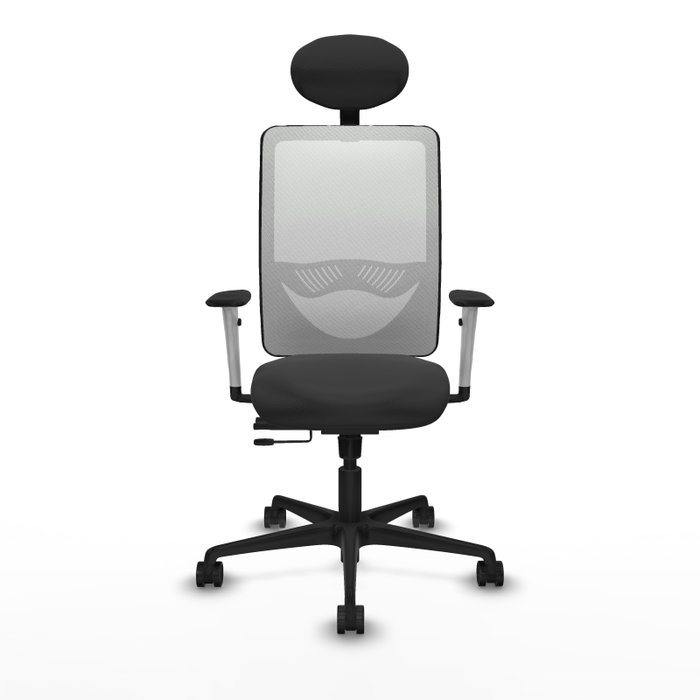 PIQUERAS Y CRESPO Silla de oficina Zulema Gris oscuro y Blanco PIQUERAS Y CRESPO Silla de oficina Zulema Gris oscuro y Blanco