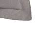 DKD Home Decor Cojín de Lino Gris Claro con Flecos 60x60 cm