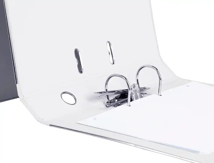 Liderpapel Archivador de Palanca Forrado PVC Blanco 52 mm Folio