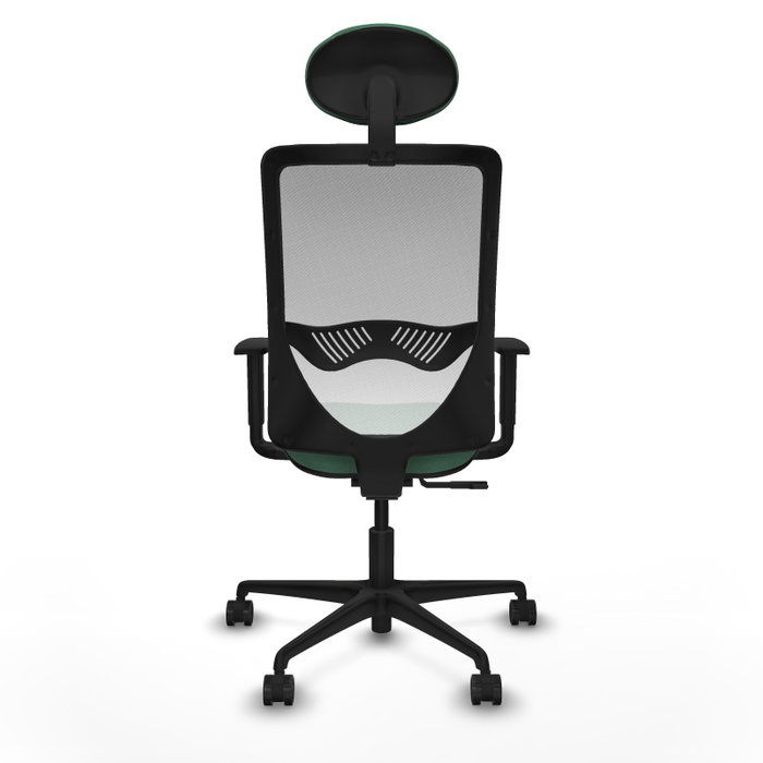 PIQUERAS Y CRESPO Silla de oficina Zulema con mecanismo Sincro, Verde esmeralda y Blanco PIQUERAS Y CRESPO Silla de oficina Zulema con mecanismo Sincro, Verde esmeralda y Blanco
