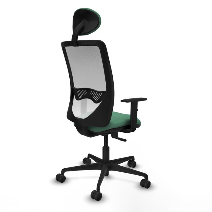 PIQUERAS Y CRESPO Silla de oficina Zulema con mecanismo Sincro, Verde esmeralda y Blanco PIQUERAS Y CRESPO Silla de oficina Zulema con mecanismo Sincro, Verde esmeralda y Blanco