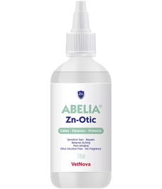Vetnova Abelia Zn Otic Solución ótica para perros y gatos, 118 mL