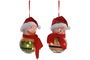 DKD Home Decor Decoración Colgante Navidad Elfo LED PVC Multicolor 8 x 14.5 x 8 cm (6 Unidades)