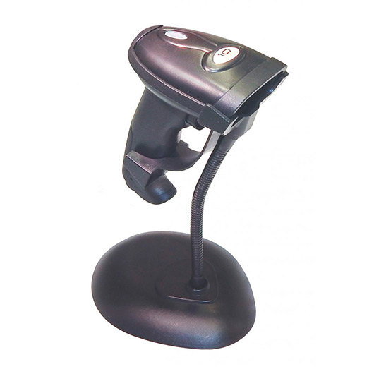 10Pos LS-270UN Lector de Código de Barras Láser 1D con Soporte USB Negro
