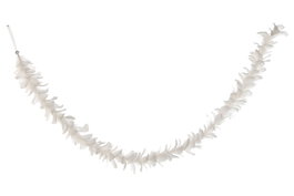 DKD Home Decor Guirnalda de Pluma Blanco 8x8x150 cm