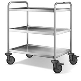 B.Pro SW8X5-3 - Carro con 3 Estantes de Acero Inoxidable, Dimensiones 900x600x950 mm