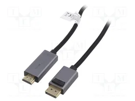 DIGITUS Cable Adaptador DisplayPort a HDMI 4K, 1,8m, Negro