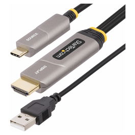 StarTech Cable Activo Óptico USB-C a HDMI 2.0 (9.15m) - AOC para 4K 60Hz, HDR10, ARC, 10 bits, con alimentación por USB y cumplimiento RoHS