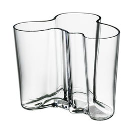 Iittala Jarrón Alvar Aalto 12 cm Transparente Cristal Soplado (2 Unidades)