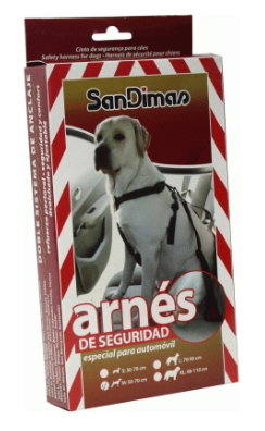 San Dimas Arnés Seguridad Coche Perro Acolchado Talla M
