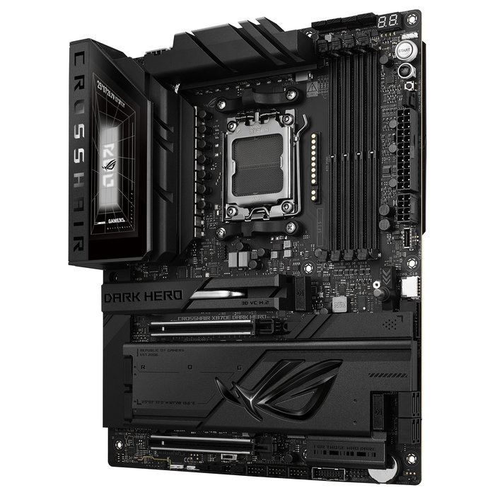 ASUS ROG CROSSHAIR X870E DARK HERO WiFi 7 Placa Base ATX AM5 AMD X870E, HDMI, USB4, 10GbE, Bluetooth 5.4, DDR5, 5xM.2, RAID