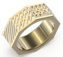 Guess JUMR03030JWYG64 Anillo Bond Street Dorado Talla 64