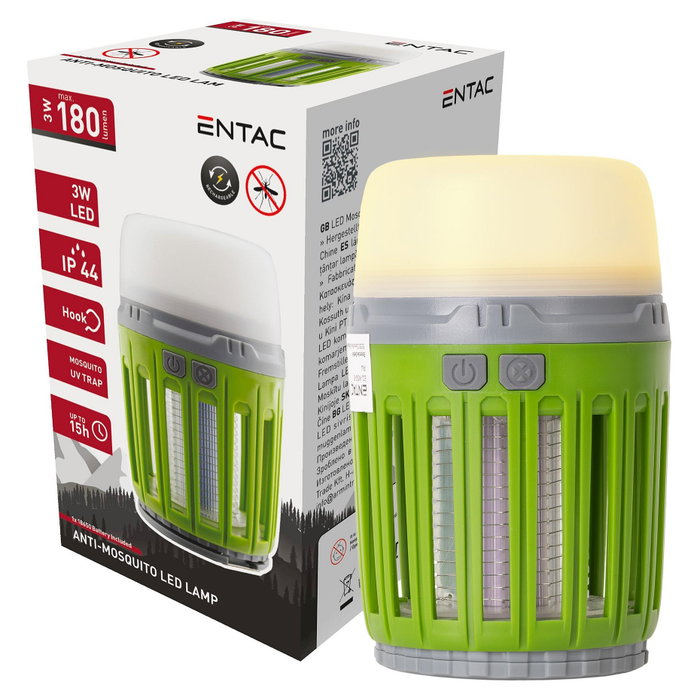 ENTAC ECL-MOSQ-PL Matainsectos Automático Verde y Gris ENTAC ECL-MOSQ-PL Matainsectos Automático Verde y Gris