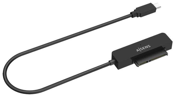 Aisens Adaptador SATA a USB-C ASE-25C04B Negro