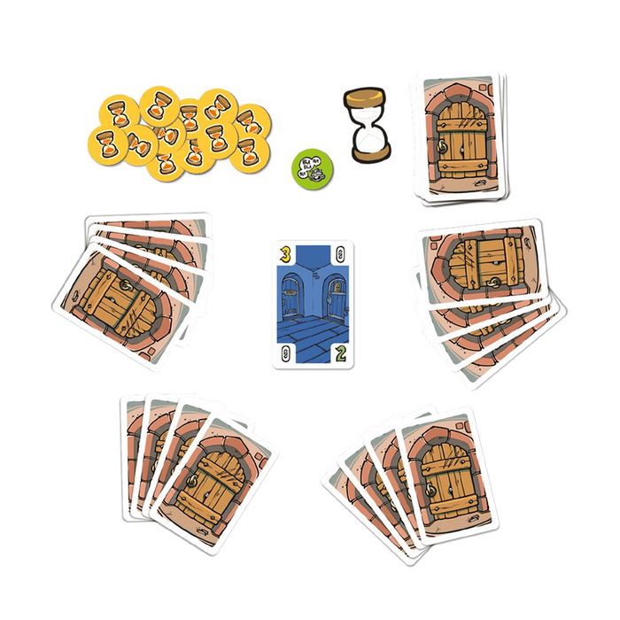 Blue Orange Juego de Mesa Knock! Knock! Dungeon BO16401ML - Cooperativo, 1-6 Jugadores, +7 Años, Partidas 10 Min, Contrarreloj, Multilenguaje (Español)