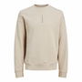 Sudadera sin Capucha Hombre Jack & Jones Jjmicah Neck Moonbeam Blanco