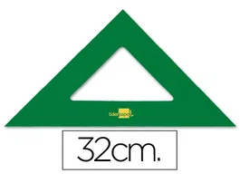 Liderpapel Escuadra 32 cm acrílico verde