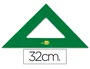 Liderpapel Escuadra 32 cm acrílico verde