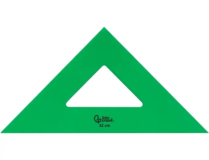 Liderpapel Escuadra de acrílico verde 32 cm Liderpapel Escuadra de acrílico verde 32 cm