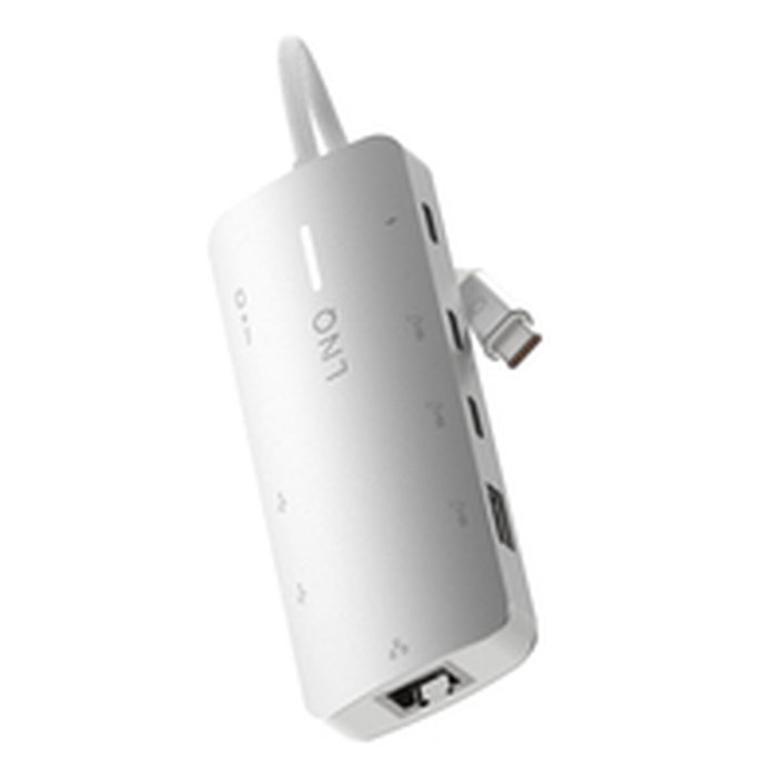 Linq Hub 8 puertos PRO USB-C 140W Gris | 1xUSB 3.2, 1xHDMI, 1xUSB-C PD 140W, 2xUSB-C, 1xRJ45 2.5Gbps, 1xLector de tarjetas Linq Hub 8 puertos PRO USB-C 140W Gris | 1xUSB 3.2, 1xHDMI, 1xUSB-C PD 140W, 2xUSB-C, 1xRJ45 2.5Gbps, 1xLector de tarjetas