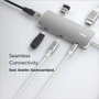 Linq Hub 8 puertos PRO USB-C 140W Gris | 1xUSB 3.2, 1xHDMI, 1xUSB-C PD 140W, 2xUSB-C, 1xRJ45 2.5Gbps, 1xLector de tarjetas