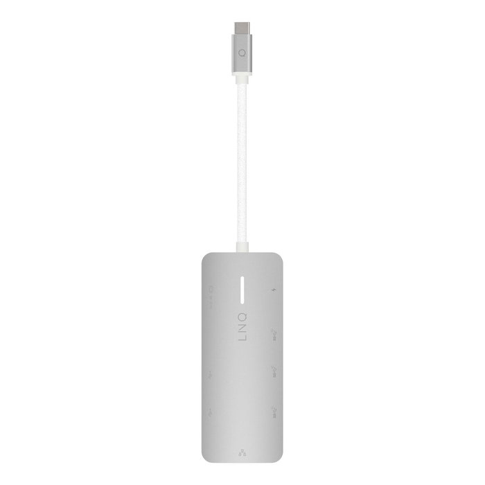 Linq Hub 8 puertos PRO USB-C 140W Gris | 1xUSB 3.2, 1xHDMI, 1xUSB-C PD 140W, 2xUSB-C, 1xRJ45 2.5Gbps, 1xLector de tarjetas Linq Hub 8 puertos PRO USB-C 140W Gris | 1xUSB 3.2, 1xHDMI, 1xUSB-C PD 140W, 2xUSB-C, 1xRJ45 2.5Gbps, 1xLector de tarjetas
