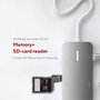 Linq Hub 8 puertos PRO USB-C 140W Gris | 1xUSB 3.2, 1xHDMI, 1xUSB-C PD 140W, 2xUSB-C, 1xRJ45 2.5Gbps, 1xLector de tarjetas