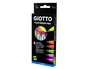 Giotto Rotulador Turbo Soft Fluo Punta de Pincel Caja 6 Unidades Colores Surtidos Tinta Soluble Agua Fluorescente Pastel