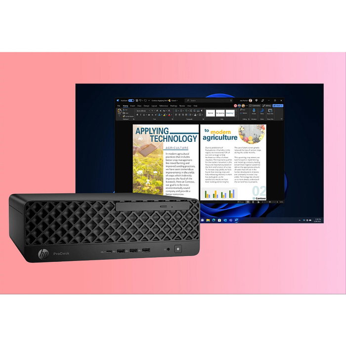 HP ProDesk 4 SFF G1i Intel Core Ultra 5, 16GB, 512GB SSD, Win11 Pro, Negro Jack