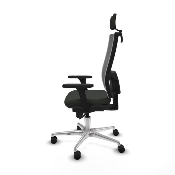 PIQUERAS Y CRESPO Silla de oficina Horna con mecanismo Sincro, Negro y Gris